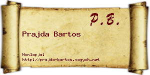 Prajda Bartos névjegykártya